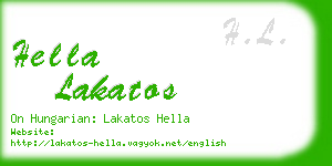 hella lakatos business card
